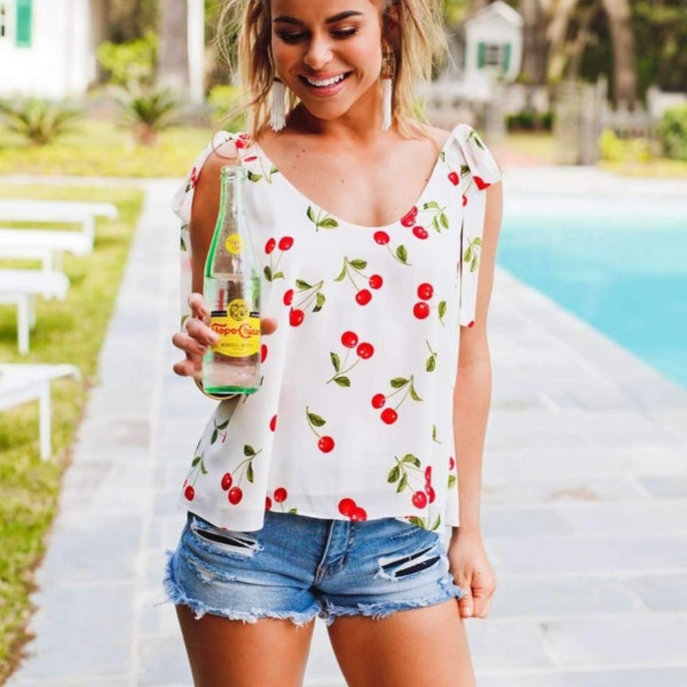 Buddy Love Tied Shoulder Tank top